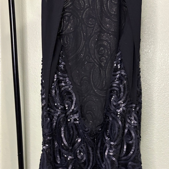 Miss Me Black Sequin Backless Dress - Picture 6 of 9